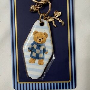 Piper Gold Keychain Charm my cute teddy bear bag charm